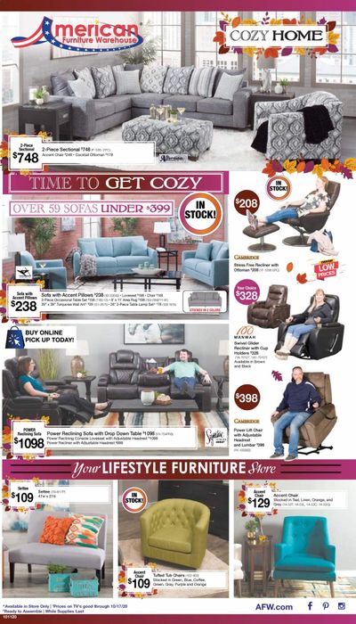 American Furniture Warehouse (TX) Weekly Ad Flyer October 11 to October 17