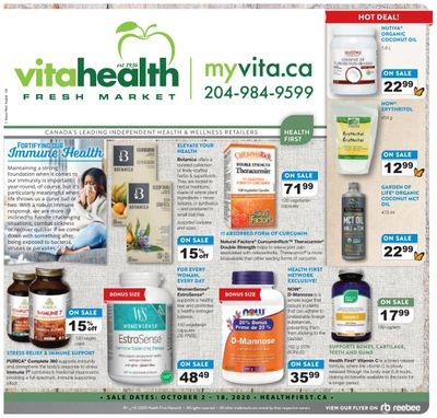Vita Health Fresh Market Flyer October 2 to 18