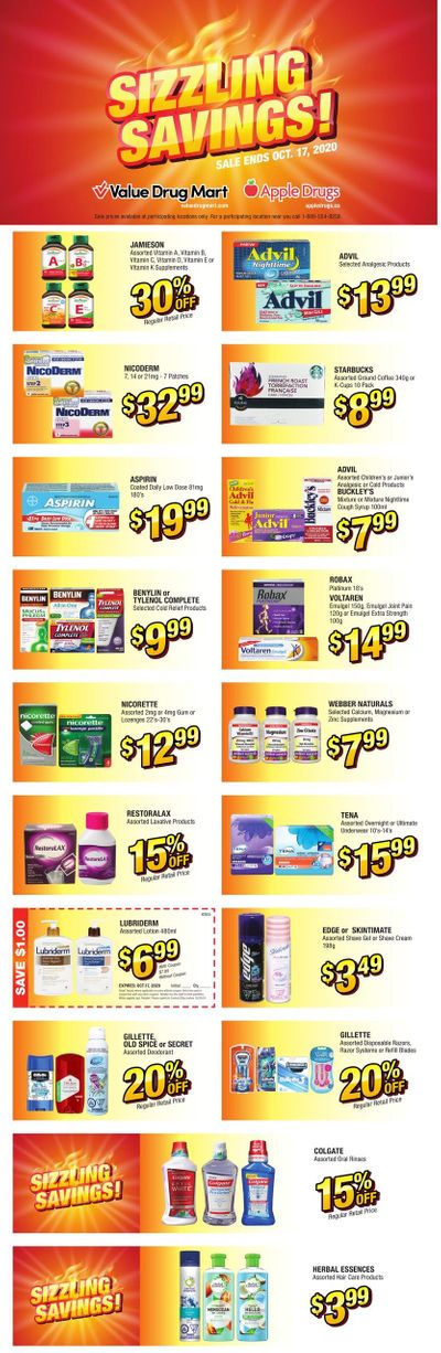 Apple Drugs Flyer October 11 to 17