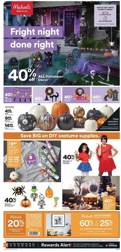 Michaels Weekly Ad Flyer October 11 to October 17