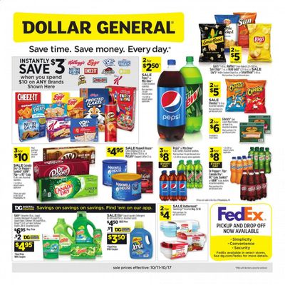Dollar General Weekly Ad Flyer October 11 to October 17 Dollar General Weekly Ad Flyer October 11 to October 17