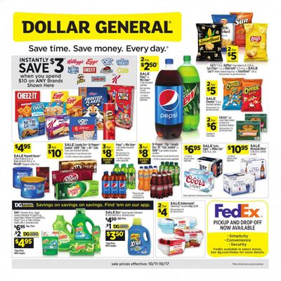 Dollar General (TN, TX) Weekly Ad Flyer October 11 to October 17