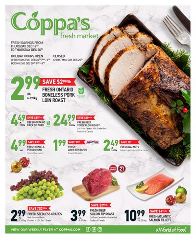 Coppa's Fresh Market Flyer December 12 to 26