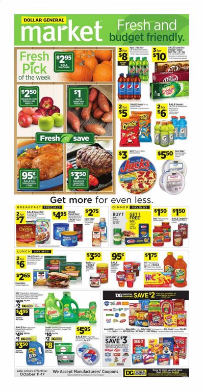 Dollar General (IN, OH) Weekly Ad Flyer October 11 to October 17