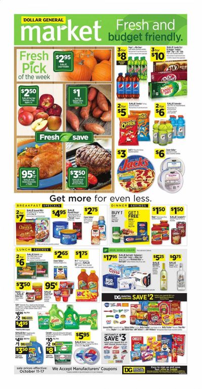 Dollar General (CA) Weekly Ad Flyer October 11 to October 17