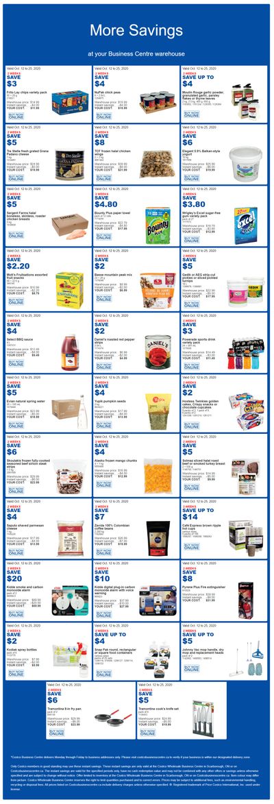 Costco Business Centre (Scarborough, ON) Instant Savings Flyer October 12 to 25