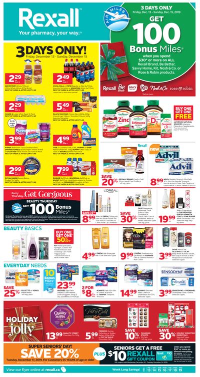 Rexall (West) Flyer December 13 to 19