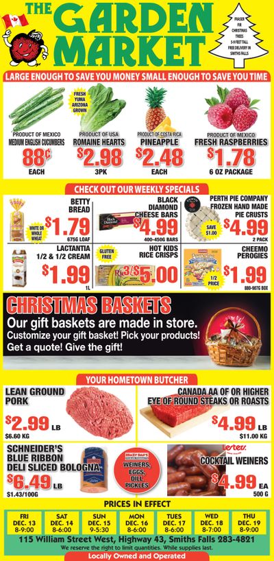 The Garden Market Flyer December 13 to 19