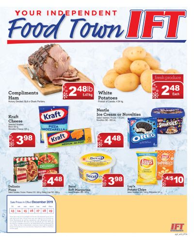 IFT Independent Food Town Flyer December 13 to 19