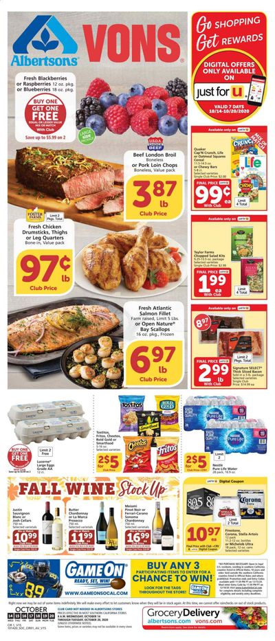 Albertsons Weekly Ad Flyer October 14 to October 20