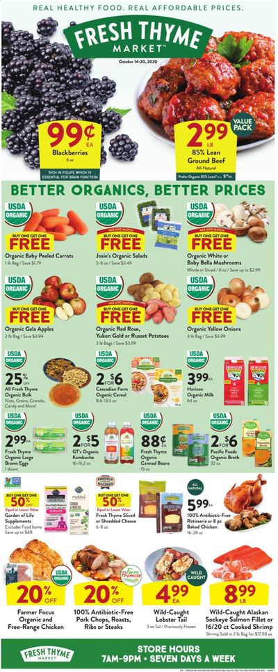 Fresh Thyme Weekly Ad Flyer October 14 to October 20