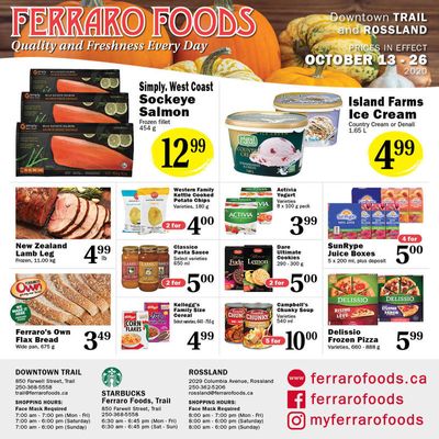 Ferraro Foods Flyer October 13 to 26