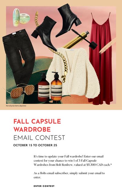 Enter Our Email Contest for Your Chance to Win a Fall Capsule Wardrobe valued at $5,300!
