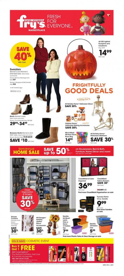 Fry’s (AZ) Weekly Ad Flyer October 14 to October 20