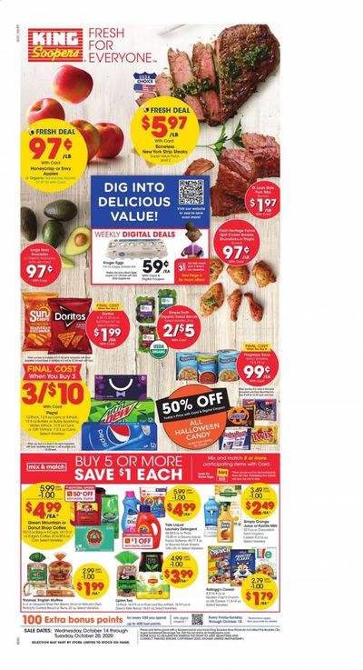 King Soopers (CO, WY) Weekly Ad Flyer October 14 to October 20