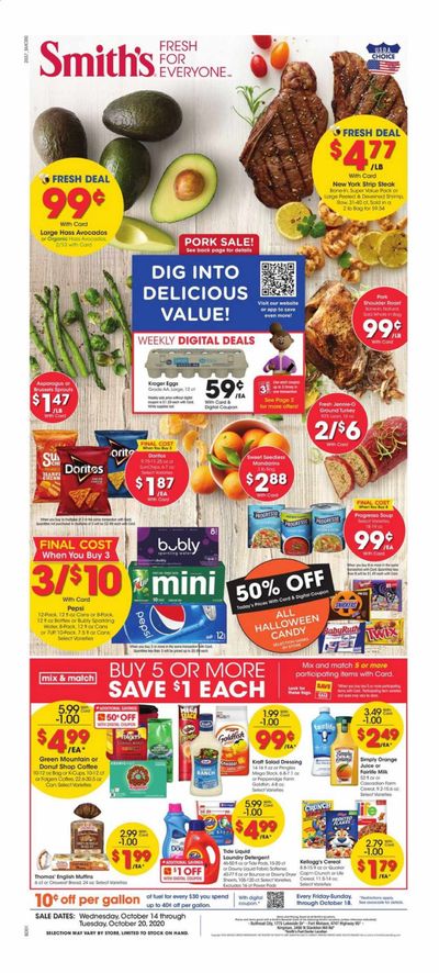 Smith's (AZ, ID, MT, NM, NV, UT, WY) Weekly Ad Flyer October 14 to October 20