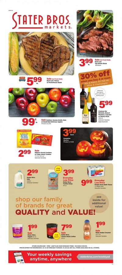 Stater Bros. Weekly Ad Flyer October 14 to October 20