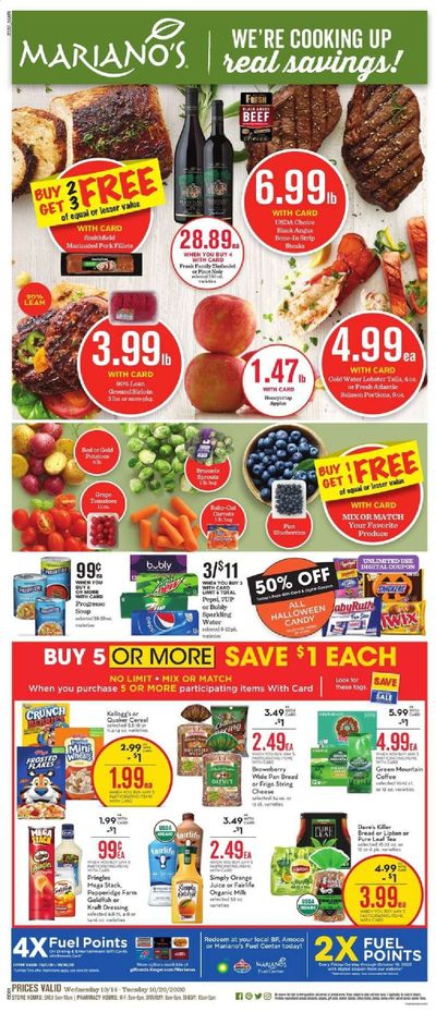 Mariano’s Weekly Ad Flyer October 14 to October 20