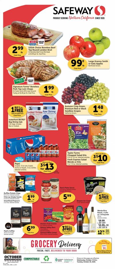 Safeway Weekly Ad Flyer October 14 to October 20
