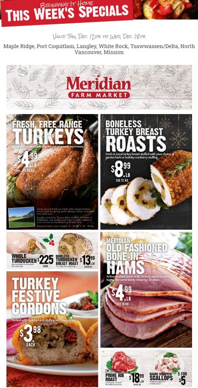 Meridian Meats and Seafood Flyer December 12 to 18