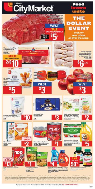 Loblaws City Market (West) Flyer October 15 to 21