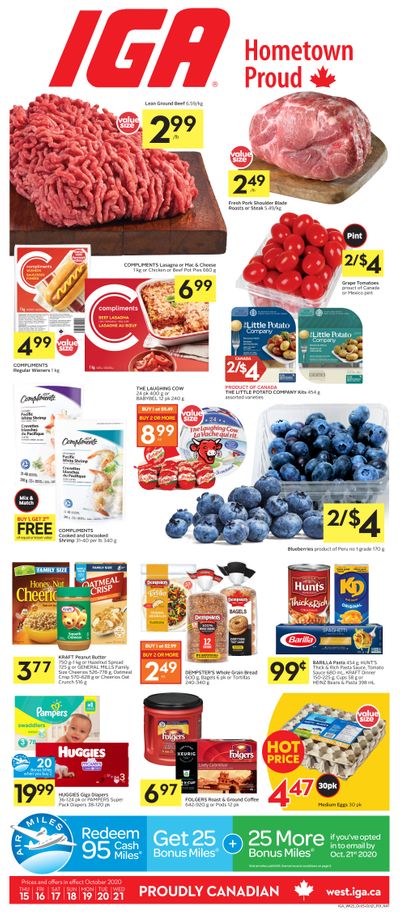 IGA (West) Flyer October 15 to 21