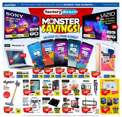 Factory Direct Flyer October 14 to 21
