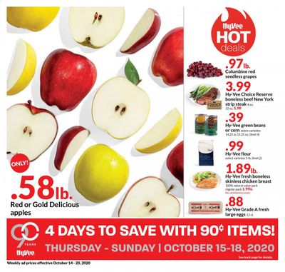 Hy-Vee (IA, IL, KS, MO) Weekly Ad Flyer October 14 to October 20