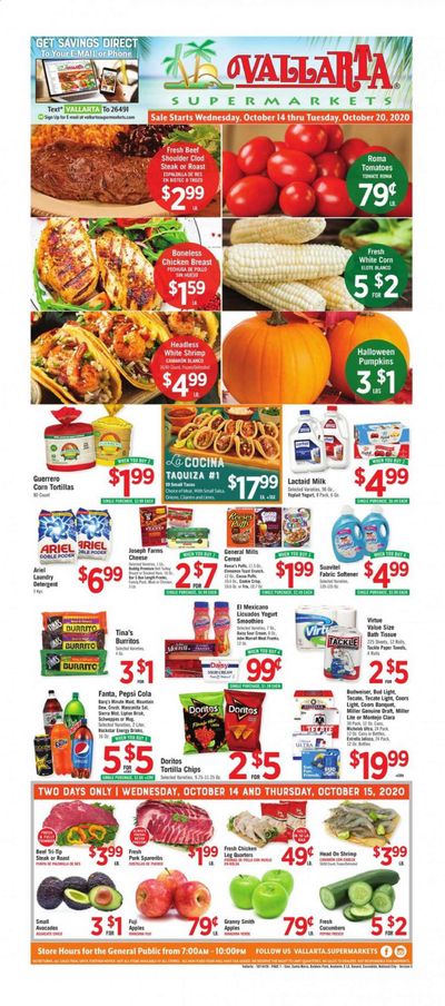 Vallarta (CA) Weekly Ad Flyer October 14 to October 20