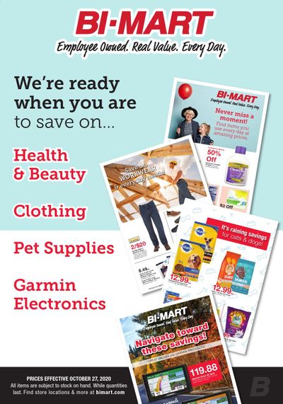 Bi-Mart Weekly Ad Flyer October 14 to October 27