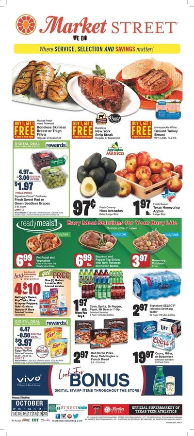 Market Street (NM, TX) Weekly Ad Flyer October 14 to October 20