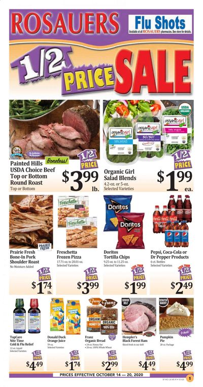 Rosauers Weekly Ad Flyer October 14 to October 20
