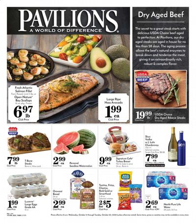 Pavilions (CA) Weekly Ad Flyer October 14 to October 20
