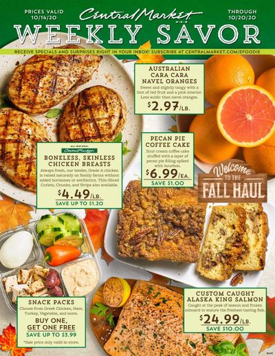 Central Market (TX) Weekly Ad Flyer October 14 to October 20
