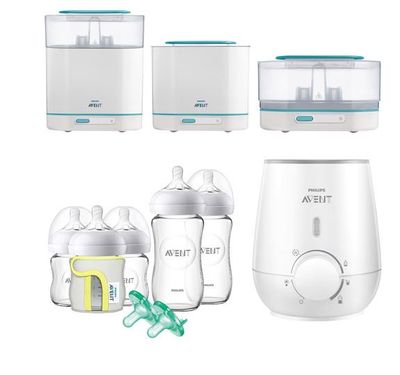 Philips Avent Baby Bottle Warmer, 3-in-1 Electric Steam Sterilizer & Glass Bottle Gift Set For $129.99 At Best Buy Canada