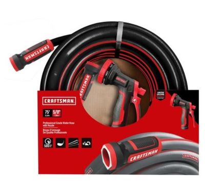 CRAFTSMAN 75-ft Professional Grade Hose with 8-Pattern Nozzle Combo For $42.54 At Lowe's Canada