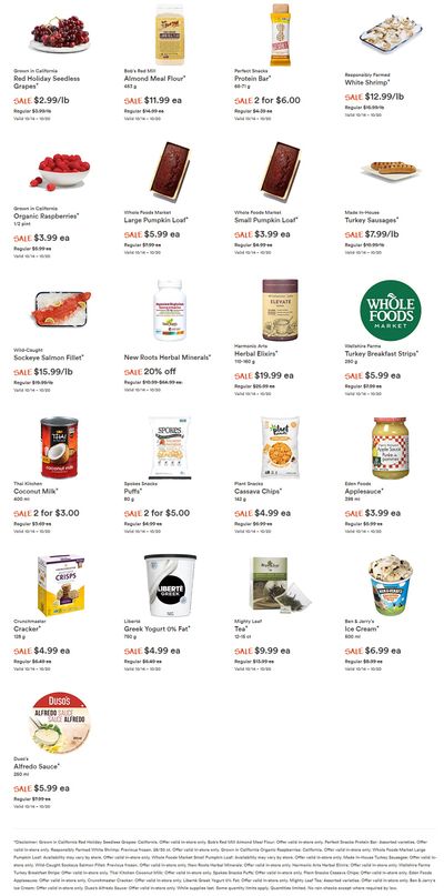 Whole Foods Market (West) Flyer October 14 to 20