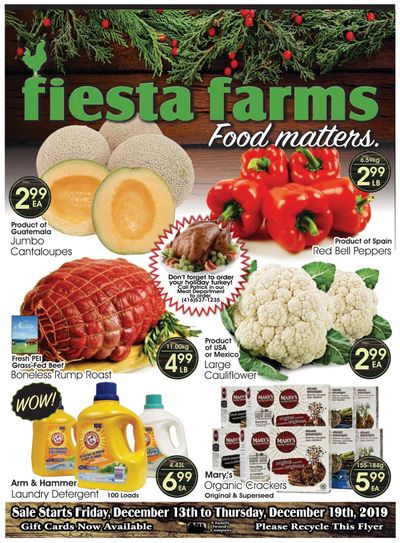Fiesta Farms Flyer December 13 to 19