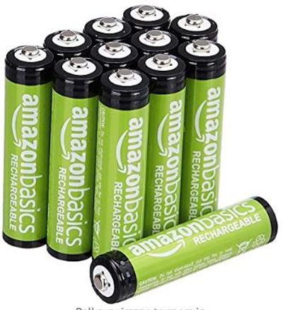 AmazonBasics AAA Rechargeable Batteries (12-Pack) Pre-charged - Battery Packaging May Vary For 18.21 at Amazon Canada
