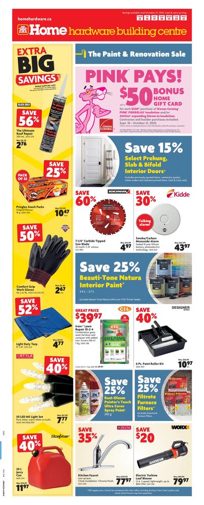 Home Hardware Building Centre (Atlantic) Flyer October 15 to 21