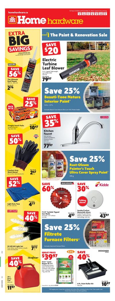 Home Hardware (Atlantic) Flyer October 15 to 21
