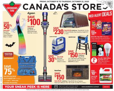 Canadian Tire (Atlantic) Flyer October 16 to 22