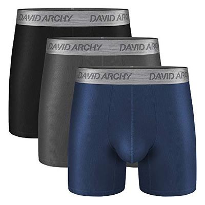 DAVID ARCHY Men's Breathable Bamboo Rayon Boxer Briefs with Fly in 3 or 4 Pack On Sale for $ 27.29 at Amazon Canada DAVID ARCHY Men's Breathable Bamboo Rayon Boxer Briefs with Fly in 3 or 4 Pack On Sale for $ 27.29 at Amazon Canada