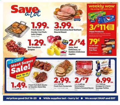 Save a Lot Weekly Ad Flyer October 14 to October 20