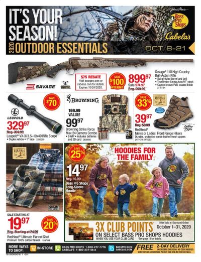 Bass Pro Shops Weekly Ad Flyer October 8 to October 21