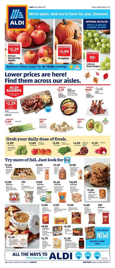 ALDI (MI) Weekly Ad Flyer October 11 to October 17