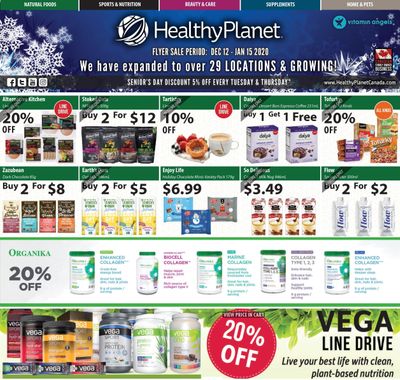 Healthy Planet Flyer December 12 to January 15