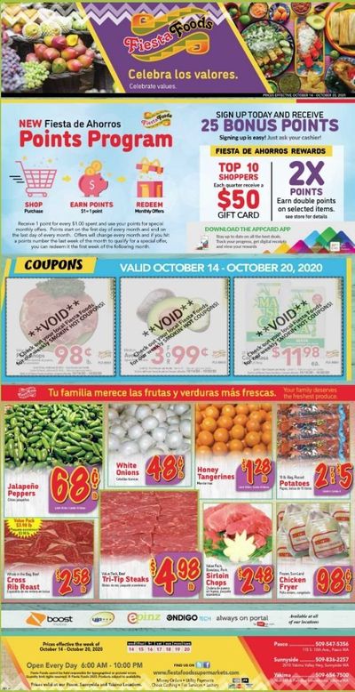 Fiesta Foods SuperMarkets Weekly Ad Flyer October 14 to October 20