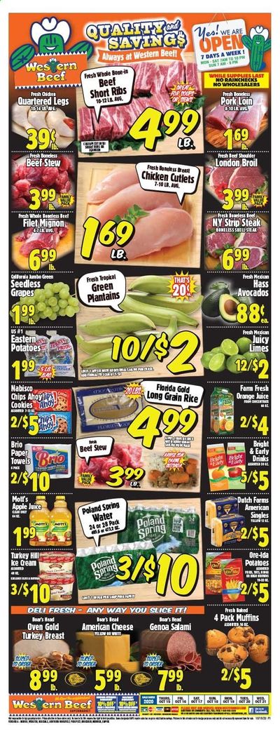 Western Beef Weekly Ad Flyer October 15 to October 21