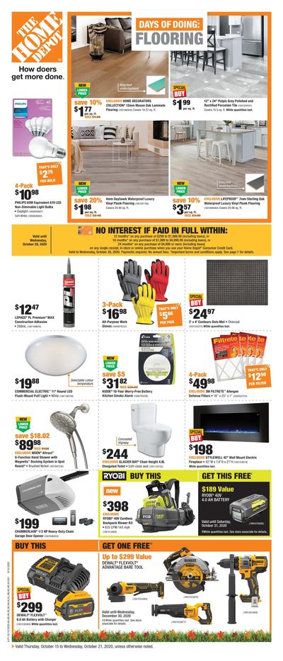 Home Depot (ON) Flyer October 15 to 21